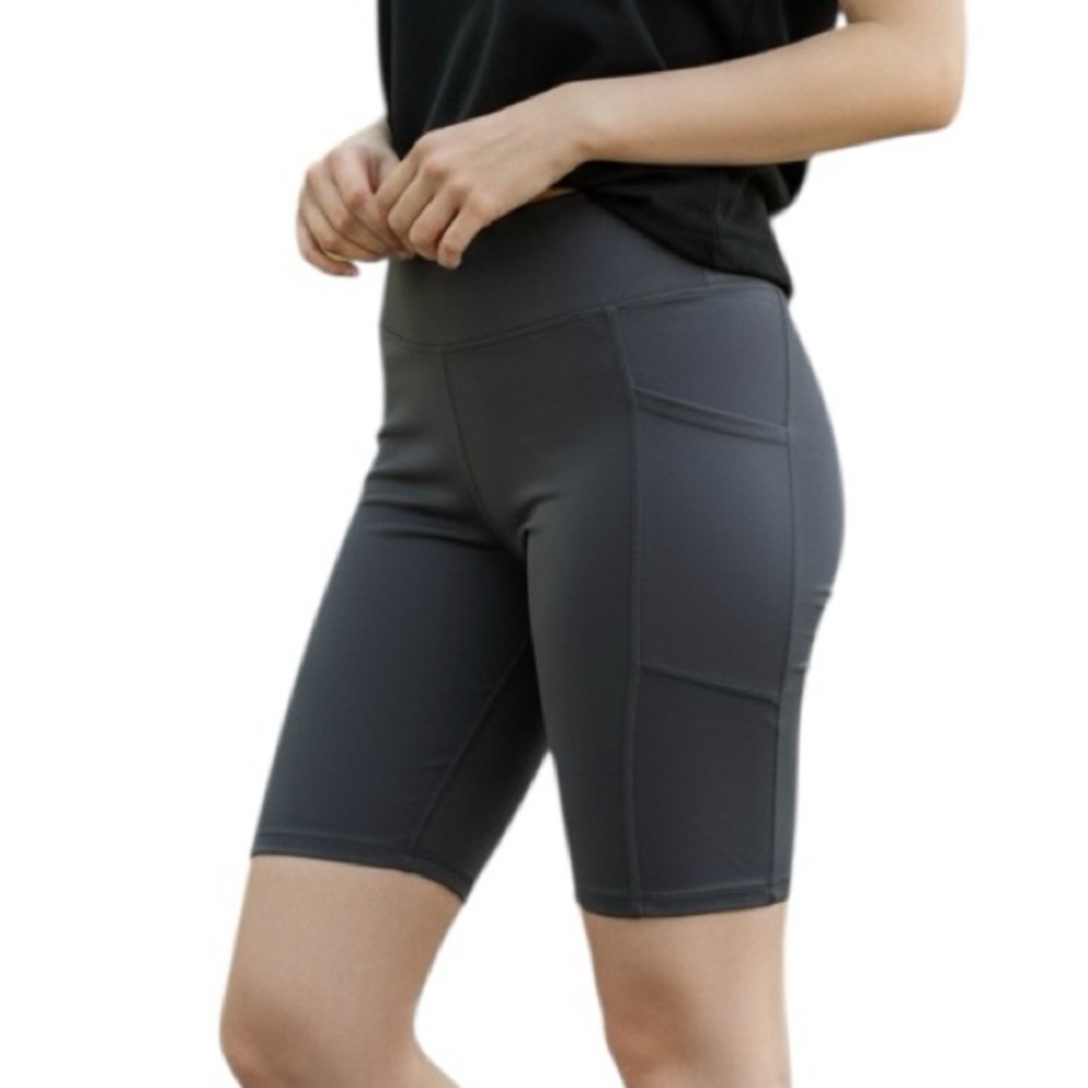 Princess Polly Women Activewear Shorts Grey Curve NWT